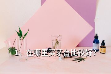 1、在哪里買茅臺(tái)比較好？