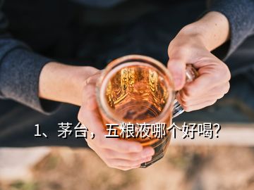 1、茅臺(tái)，五糧液哪個(gè)好喝？