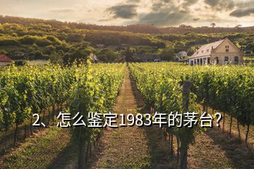 2、怎么鑒定1983年的茅臺？