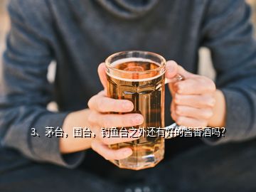 3、茅臺(tái)，國(guó)臺(tái)，釣魚臺(tái)之外還有好的醬香酒嗎？