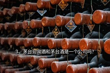 3、茅臺迎賓酒和茅臺酒是一個公司嗎？