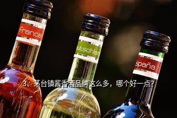 3、茅臺鎮(zhèn)醬香酒品牌這么多，哪個好一點(diǎn)？