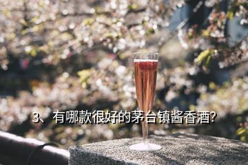 3、有哪款很好的茅臺(tái)鎮(zhèn)醬香酒？