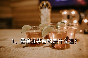 1、最接近茅臺的是什么酒？