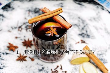 1、有沒有什么酒是和茅臺差不多的??？