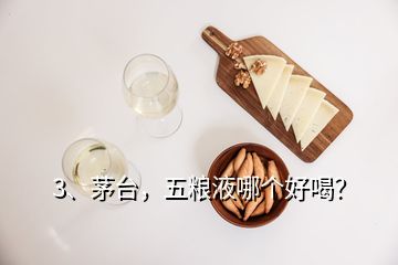 3、茅臺(tái)，五糧液哪個(gè)好喝？