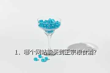 1、哪個網(wǎng)站能買到正宗糧食酒？