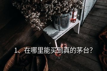 1、在哪里能買(mǎi)到真的茅臺(tái)？