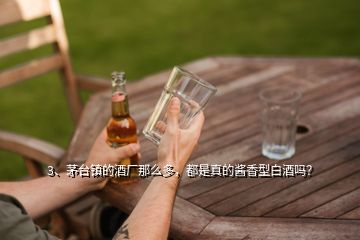 3、茅臺(tái)鎮(zhèn)的酒廠那么多，都是真的醬香型白酒嗎？