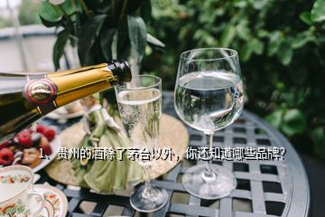 1、貴州的酒除了茅臺以外，你還知道哪些品牌？