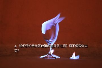 3、如何評價貴州茅臺鎮(zhèn)的醬香型白酒？值不值得你去買？