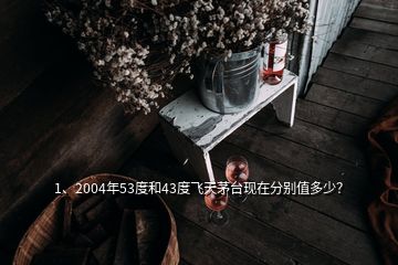 1、2004年53度和43度飛天茅臺(tái)現(xiàn)在分別值多少？