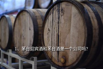 1、茅臺迎賓酒和茅臺酒是一個公司嗎？