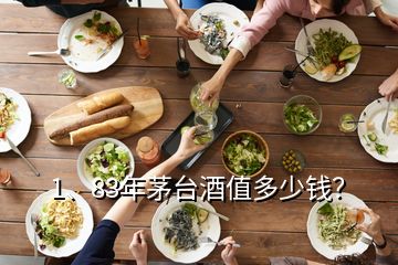 1、83年茅臺酒值多少錢？