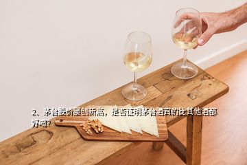 2、茅臺股價(jià)屢創(chuàng)新高，是否證明茅臺酒真的比其他酒都好喝？