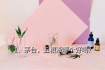 1、茅臺，五糧液哪個好喝？