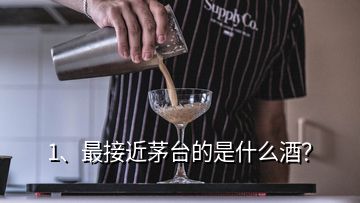 1、最接近茅臺的是什么酒？