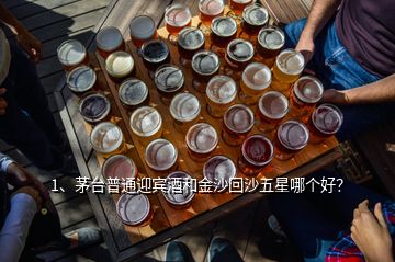 1、茅臺(tái)普通迎賓酒和金沙回沙五星哪個(gè)好？