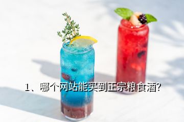 1、哪個網(wǎng)站能買到正宗糧食酒？