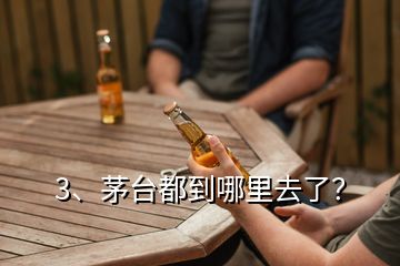 3、茅臺(tái)都到哪里去了？