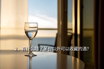 2、有什么除了茅臺(tái)以外可以收藏的酒？