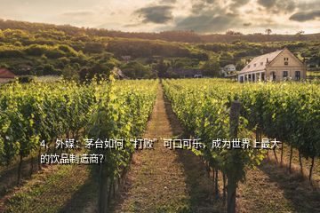 4、外媒：茅臺如何“打敗”可口可樂，成為世界上最大的飲品制造商？