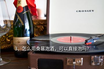 3、怎么用桑葚泡酒，可以直接泡嗎？