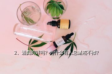 2、酒真的好嗎？為什么有人總是戒不掉？