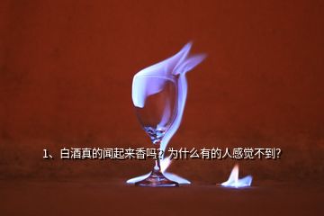 1、白酒真的聞起來香嗎？為什么有的人感覺不到？