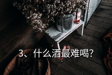 3、什么酒最難喝？