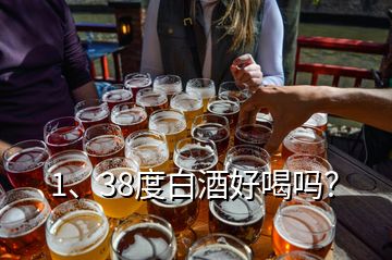 1、38度白酒好喝嗎？