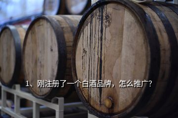 1、剛注冊了一個白酒品牌，怎么推廣？