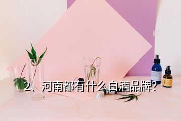 2、河南都有什么白酒品牌？