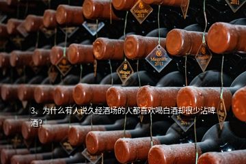 3、為什么有人說久經(jīng)酒場(chǎng)的人都喜歡喝白酒卻很少沾啤酒？