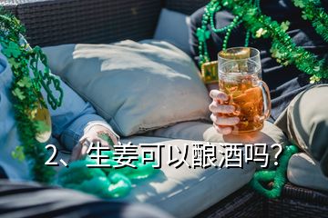 2、生姜可以釀酒嗎？