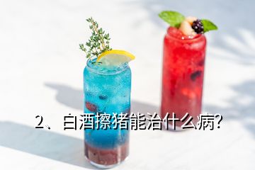 2、白酒擦豬能治什么??？