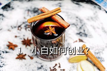 1、小白如何創(chuàng)業(yè)？