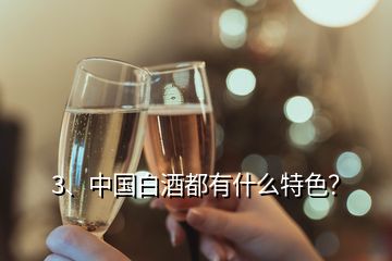 3、中國白酒都有什么特色？