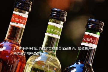 3、并不是任何山洞和地窖都適合儲(chǔ)藏白酒，儲(chǔ)藏白酒一般需滿足哪些條件？