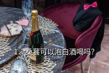 1、桑葚可以泡白酒喝嗎？