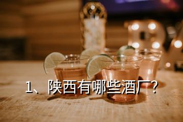 1、陜西有哪些酒廠？