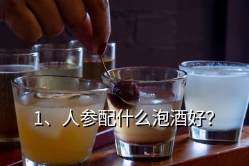 1、人參配什么泡酒好？