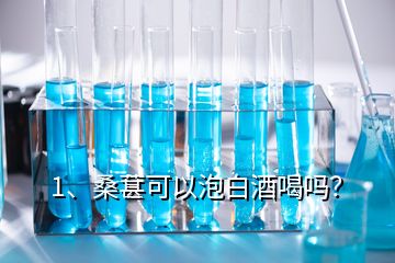 1、桑葚可以泡白酒喝嗎？