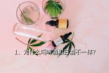 1、為什么喝啤酒和白酒不一樣？