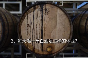 2、每天喝一斤白酒是怎樣的體驗(yàn)？