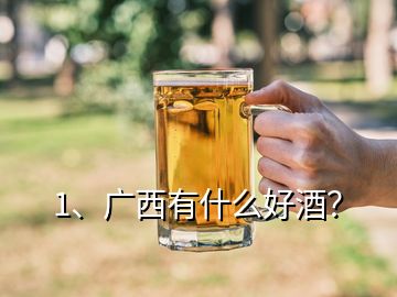 1、廣西有什么好酒？