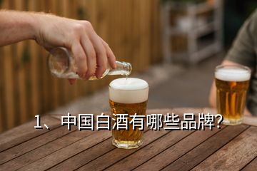 1、中國白酒有哪些品牌？