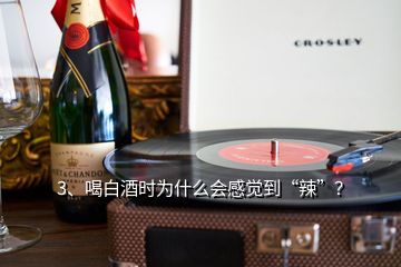 3、喝白酒時為什么會感覺到“辣”？