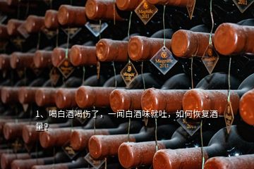 1、喝白酒喝傷了，一聞白酒味就吐，如何恢復(fù)酒量？