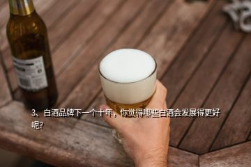 3、白酒品牌下一個(gè)十年，你覺(jué)得哪些白酒會(huì)發(fā)展得更好呢？